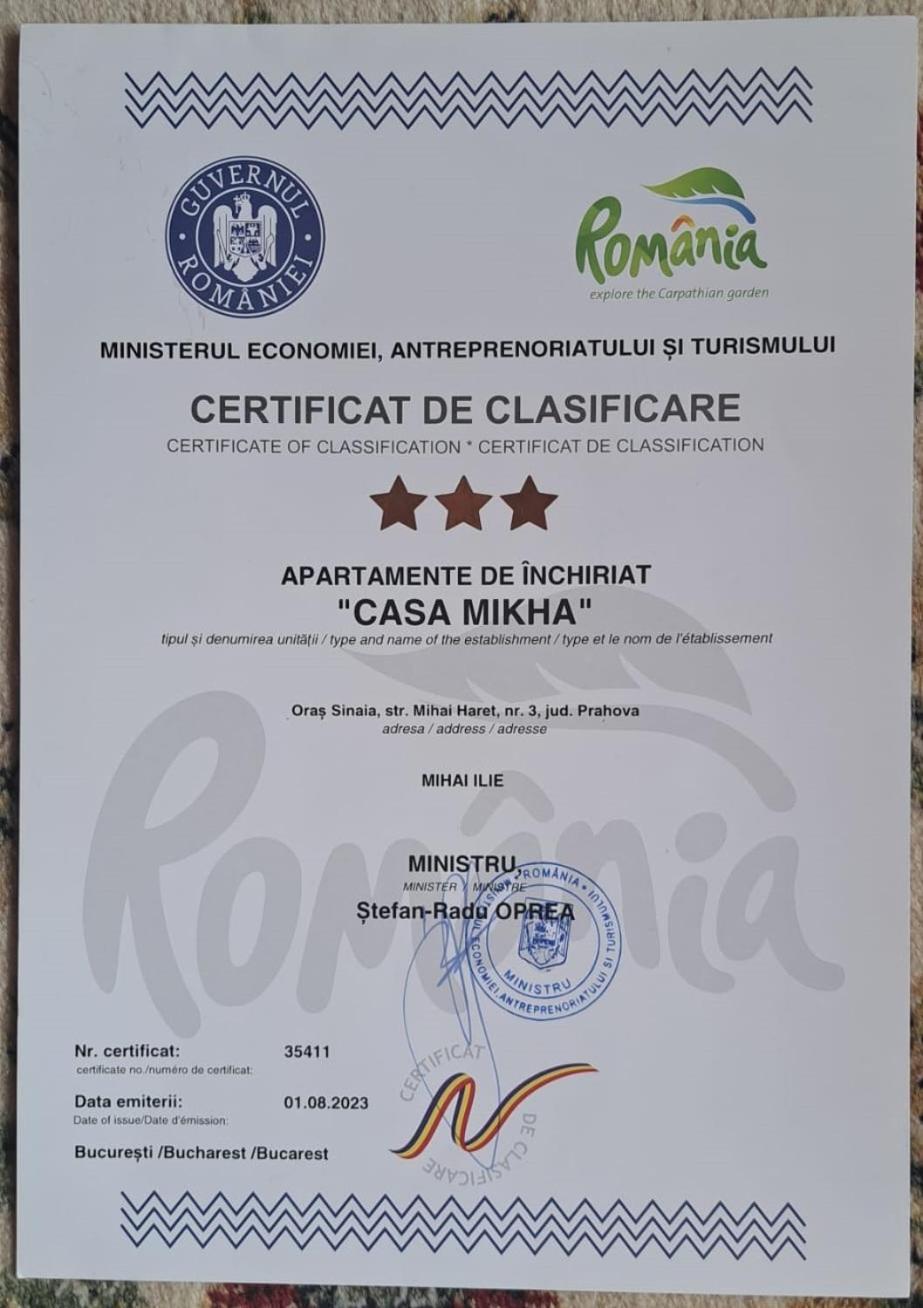 Casa Mikha Διαμέρισμα Σινάια Εξωτερικό φωτογραφία